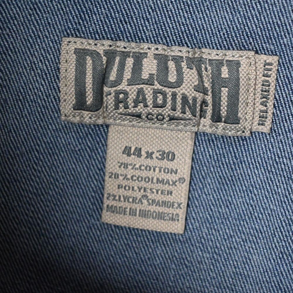 Duluth 44x30 46217‎ Coolmax Flex Ballroom Relaxed Light Wash Denim Mens Jeans - Picture 7 of 9